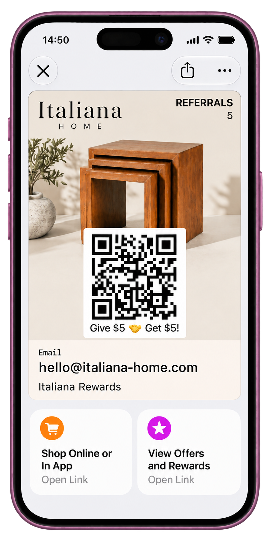 Talkable Wallet Featured Actions