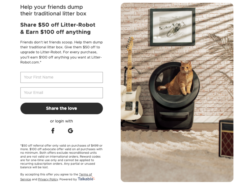Referral campaign