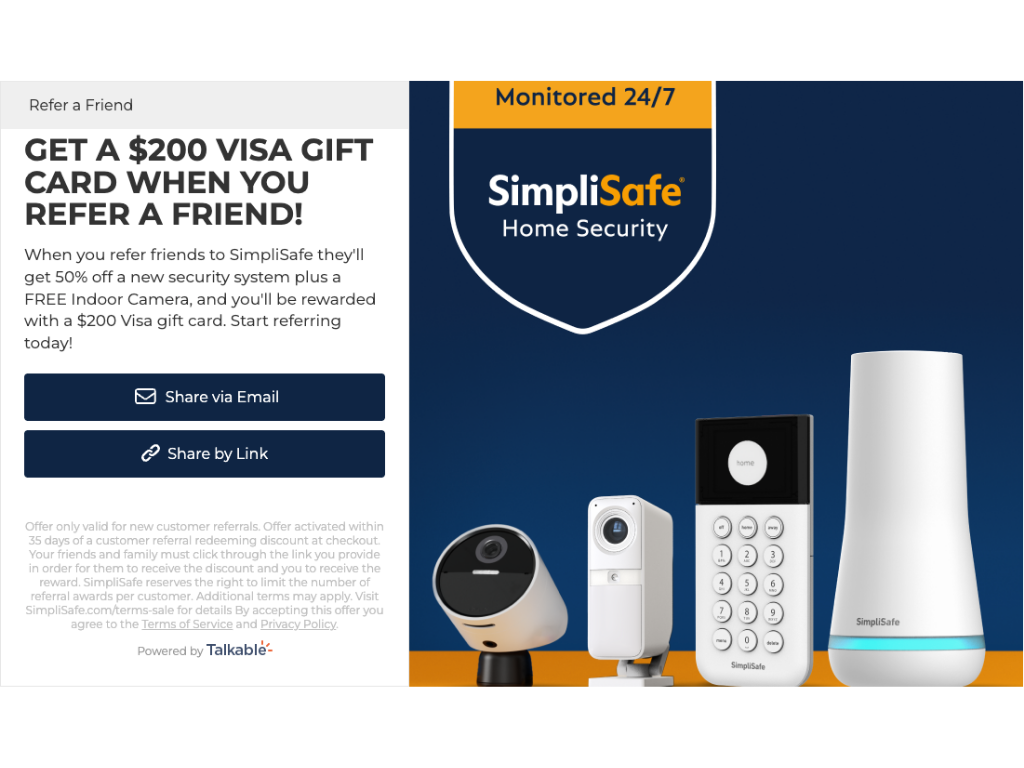 Referral campaign