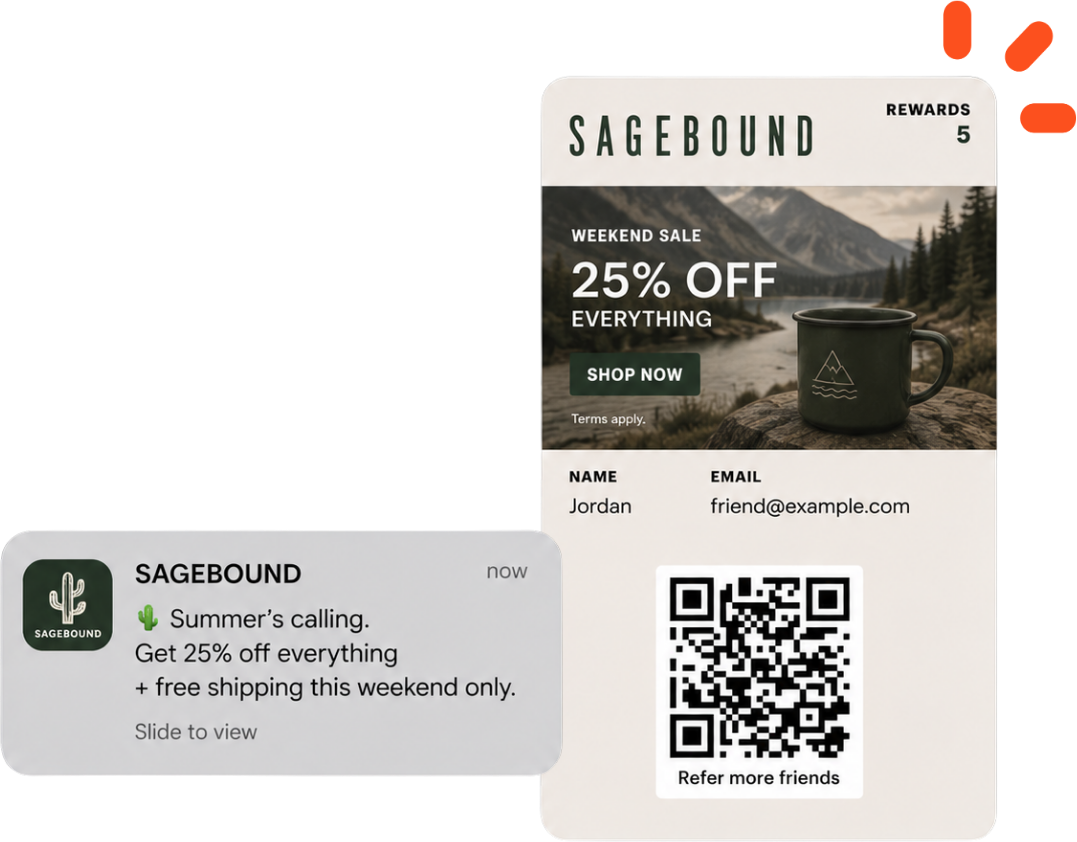 Wallet Promo campaigns Wallet pass