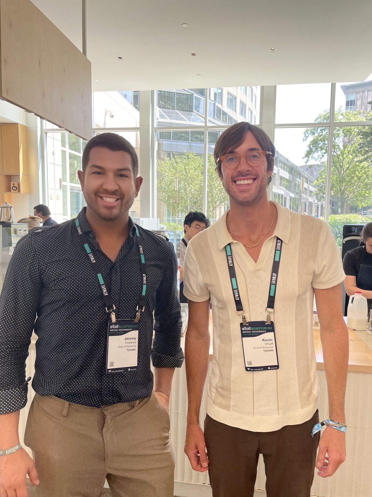 Jeremy Foreshew and Kevin Wharff representing Talkable at eTail Boston 2025