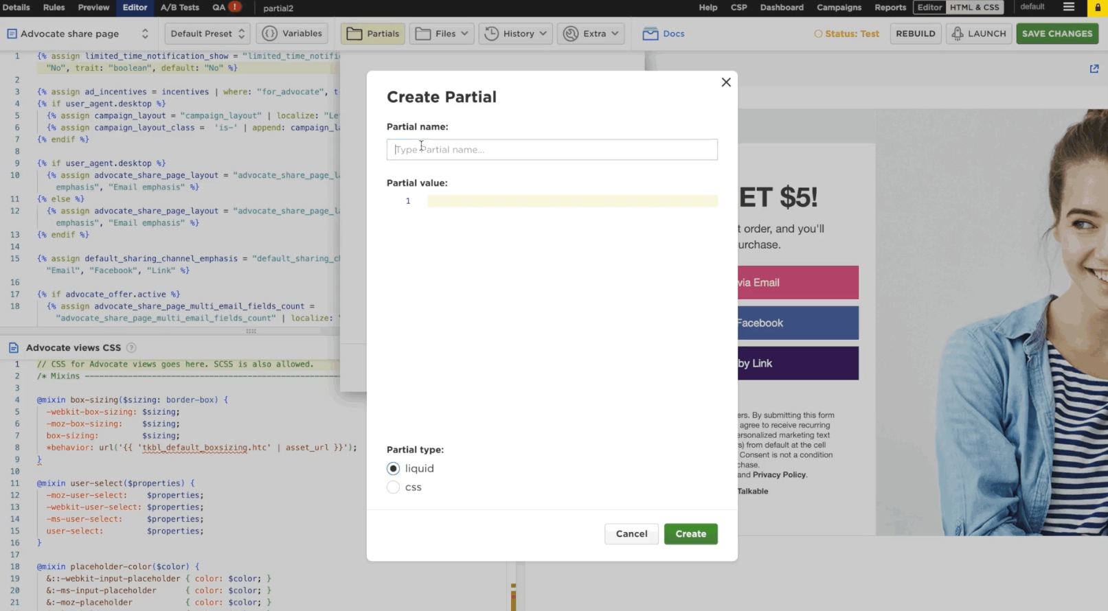 Introduction of HTML & CSS Template Partials