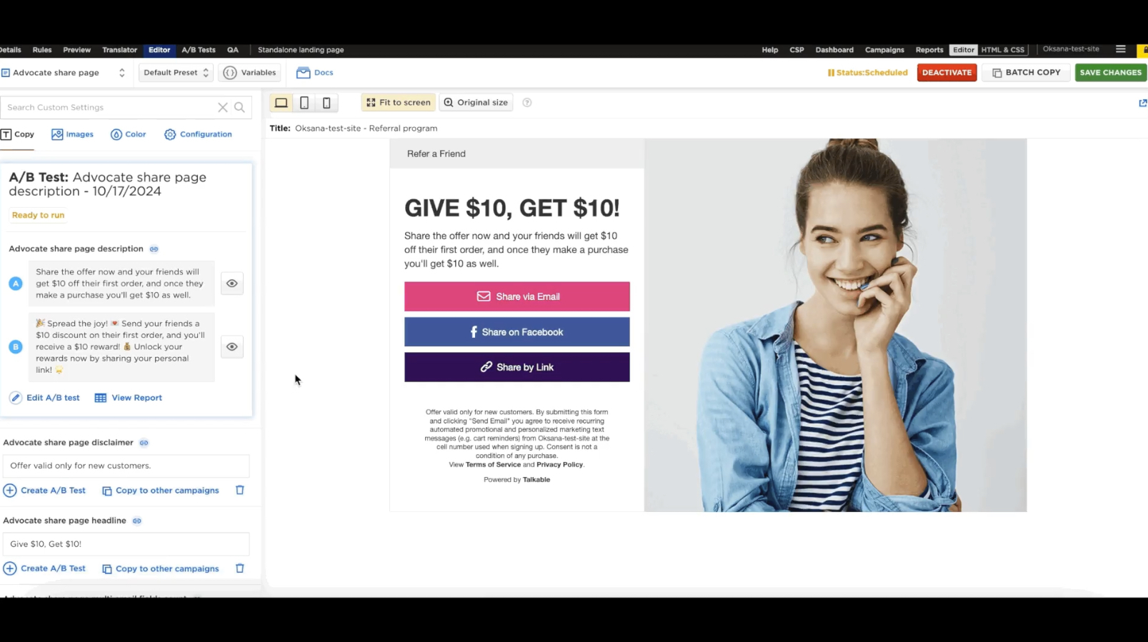 AI-Powered A/B Test Tool
