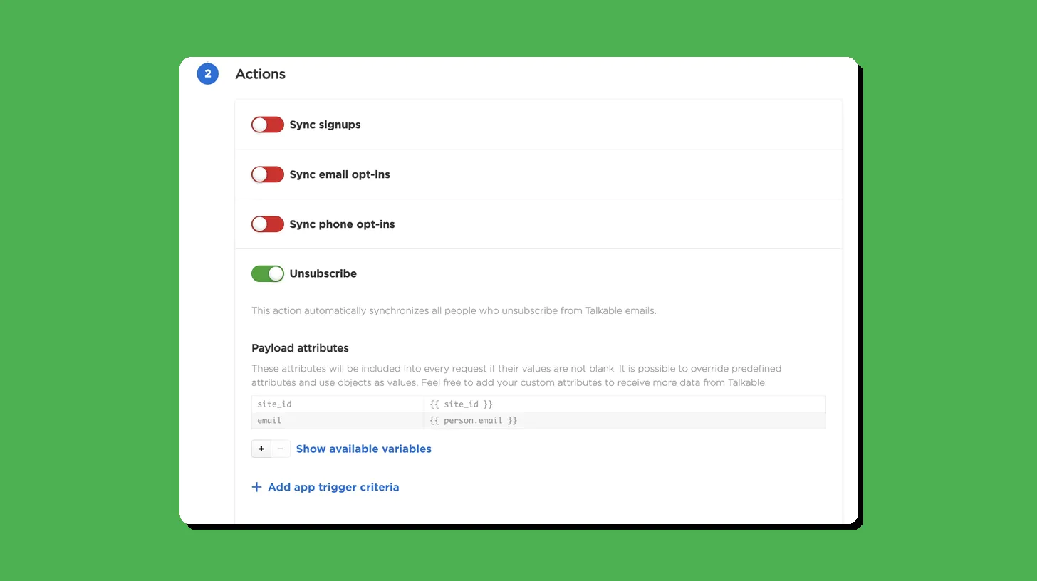 Complete Your Custom App Setup: Unsubscribe Handling Now Supported