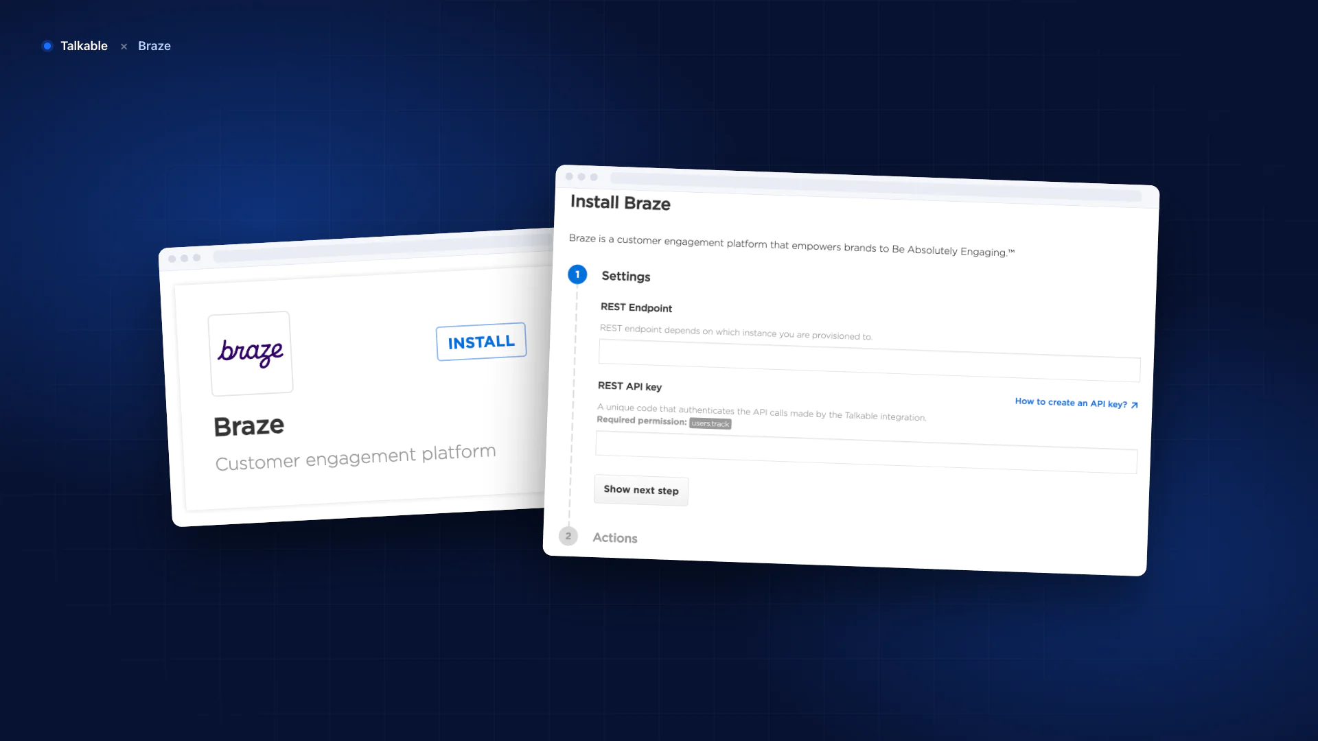 Talkable + Braze: Native Integration, No Custom Work Required
